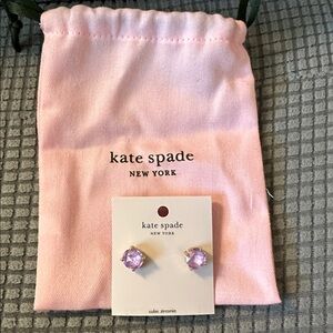 Kate Spade Lavender Cubic Zirconia Earrings